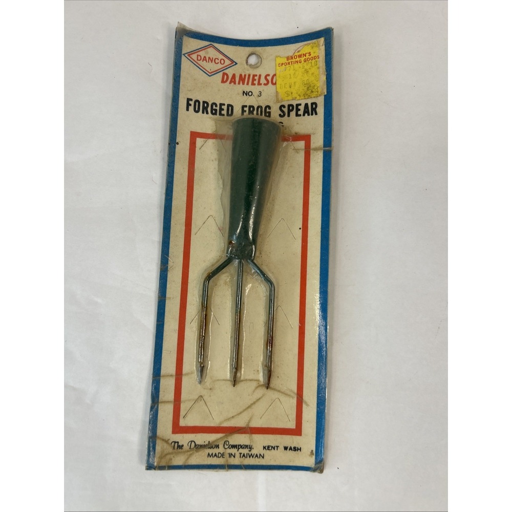 Vintage‎ 3" Inch 3 Prong Barb Forged Fish Frog Spear Danco Danielson Read